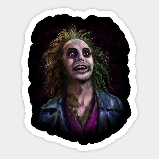 Beetlejuice Sticker by Riverart